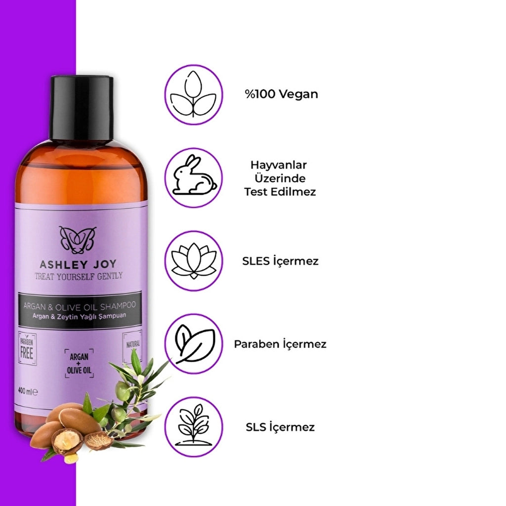 Ashley Joy Argan &amp; Olive Oil Shampoo 400 ml
