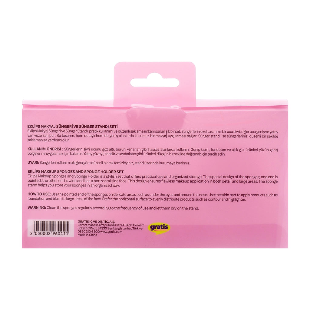 Eklips Makeup Sponge and Sponge Stand Set