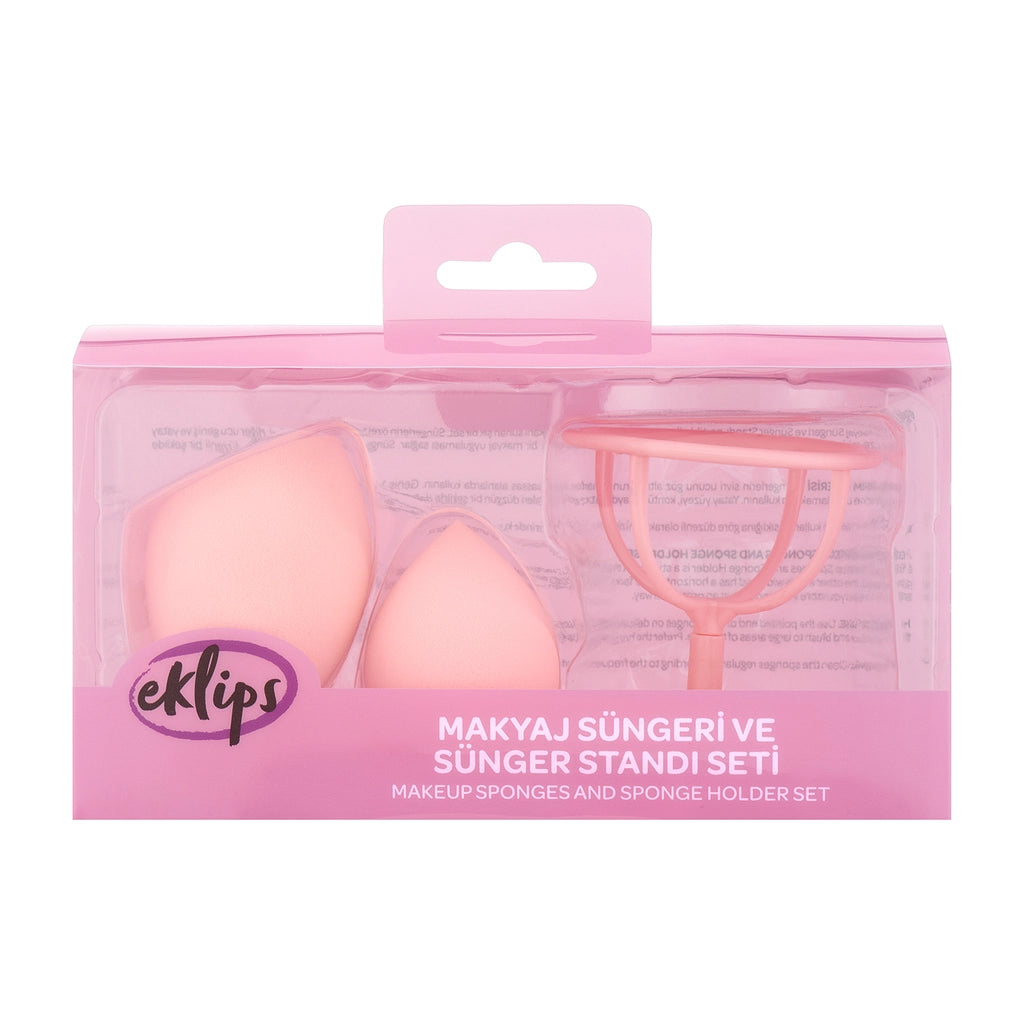 Eklips Makeup Sponge and Sponge Stand Set