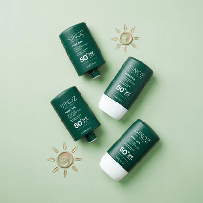 Sinoz Pure Cica Tiger Grass Tone Evening Liquid Sunscreen SPF50+ 50 ml