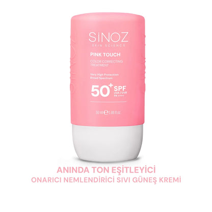Sinoz Pink Touch Tone Evening Pink Liquid Sunscreen SPF50+ 50 ml
