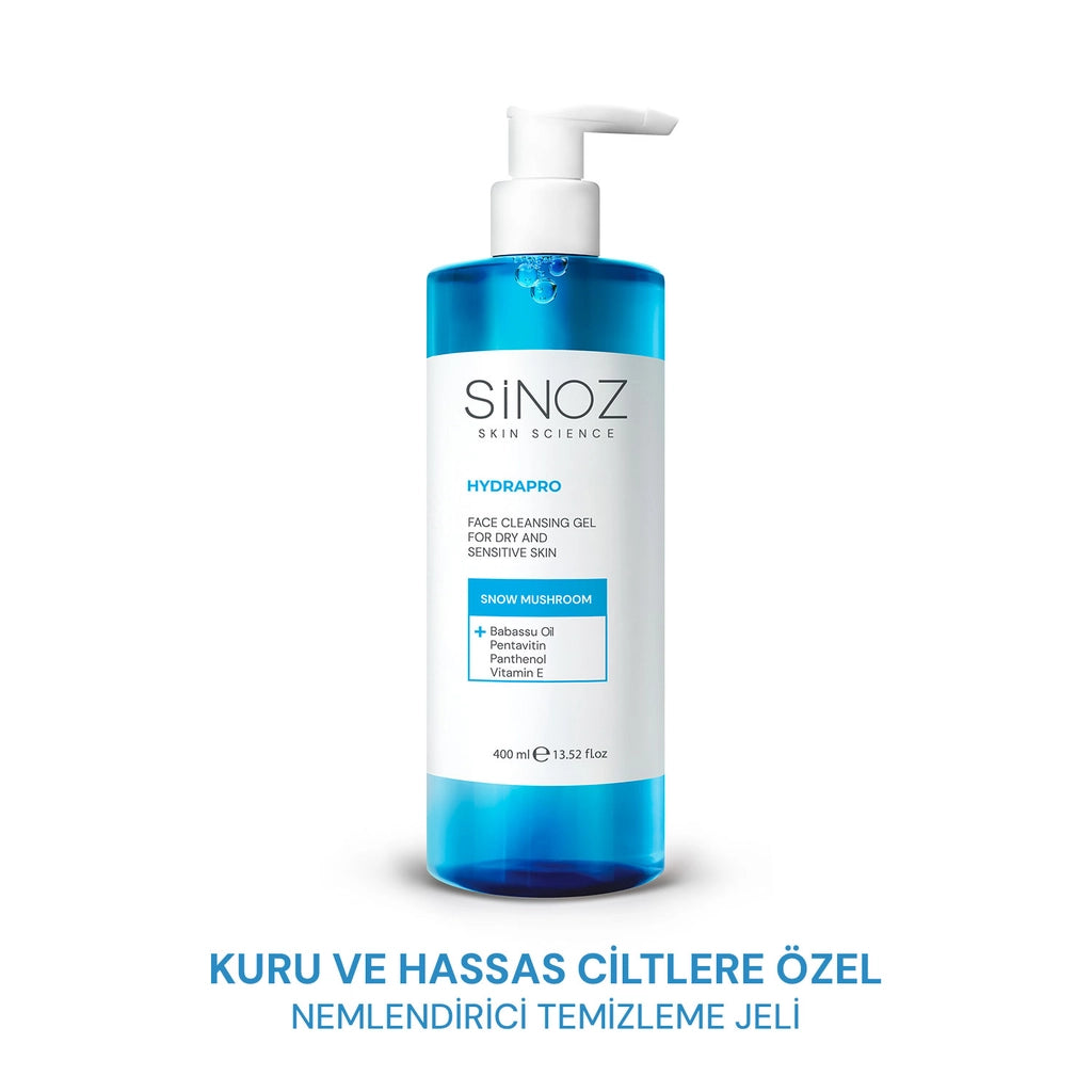 Sinoz Facial Cleansing Gel for Dry and Sensitive Skin 400 ml