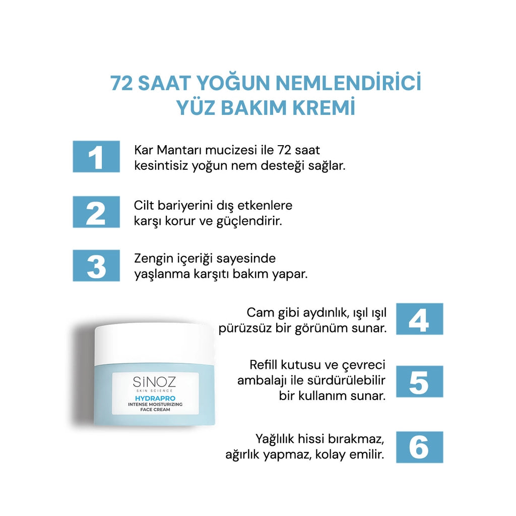 Sinoz Hydrapro Moisturizing Face Cream 50 ml