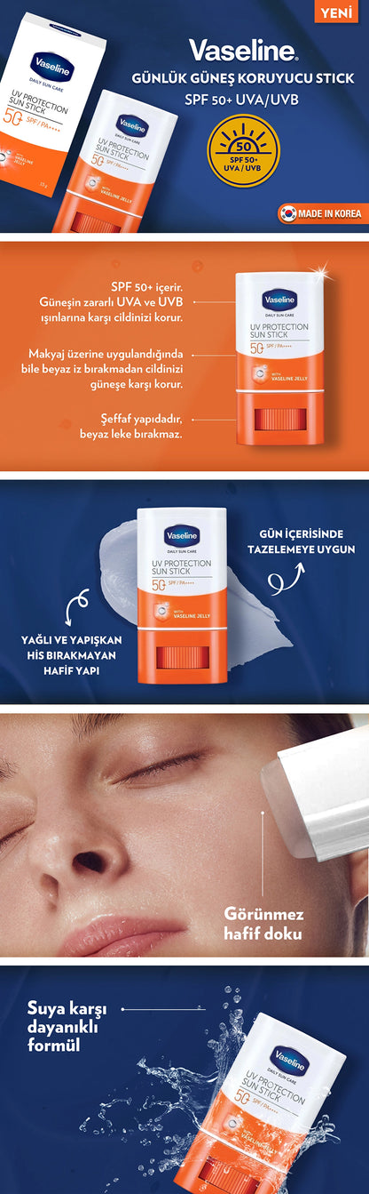 Vaseline Daily Sunscreen Stick SPF 50+ 15 gr