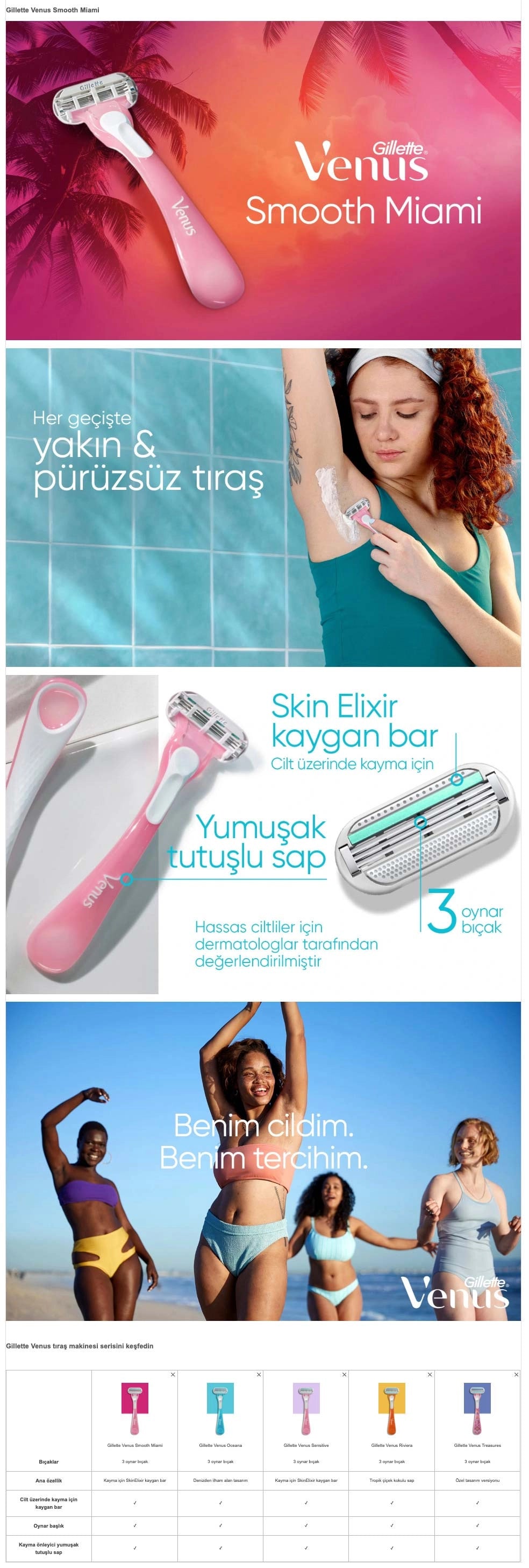 Gillette Venus Smooth Miami Women&