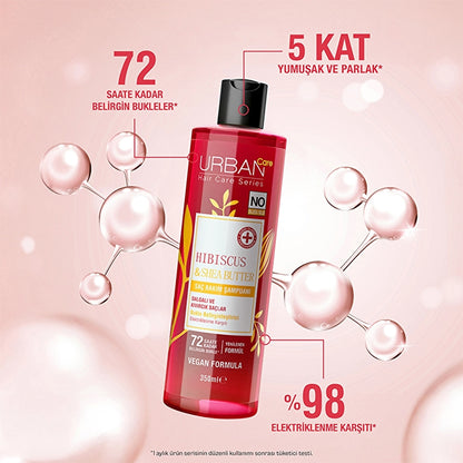 Urban Care Hibiscus &amp; Shea Butter Curl Defining Hair Care Shampoo 350 ml
