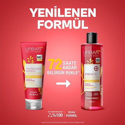Urban Care Hibiscus &amp; Shea Butter Curl Defining Hair Care Shampoo 350 ml