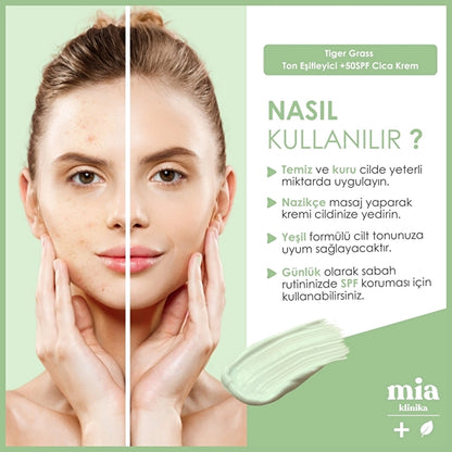 Mia Klinika Tiger Grass Tone Equalizer 50 SPF+ Cica Cream 30 ml