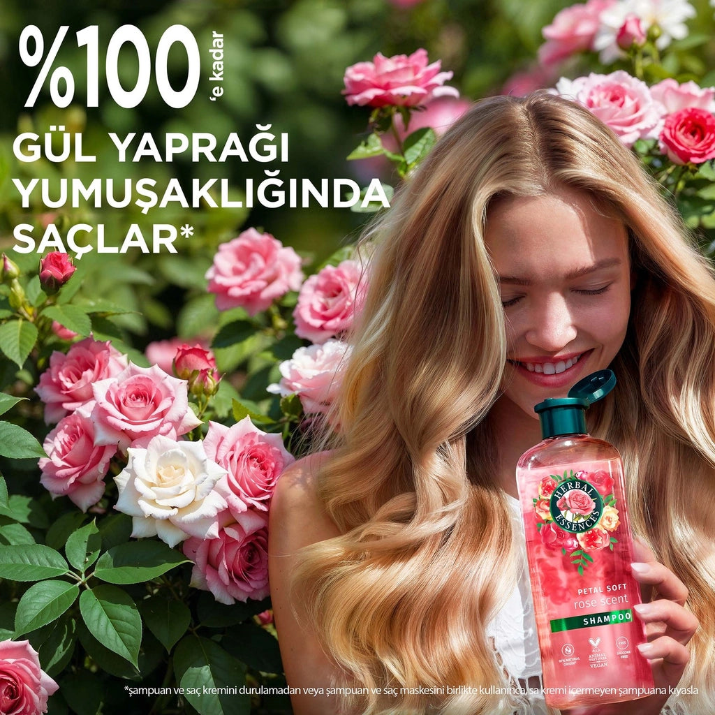 Herbal Essences Velvety Softness Rose Scented All-in-One Non-Heavy Liquid Conditioner 145 m