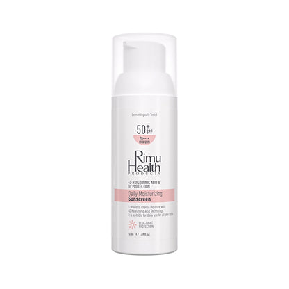 Rimu Health Intense Moisturizing Daily Sunscreen Suitable for All Skin Types 50 ml (Hyaluronic Acid)