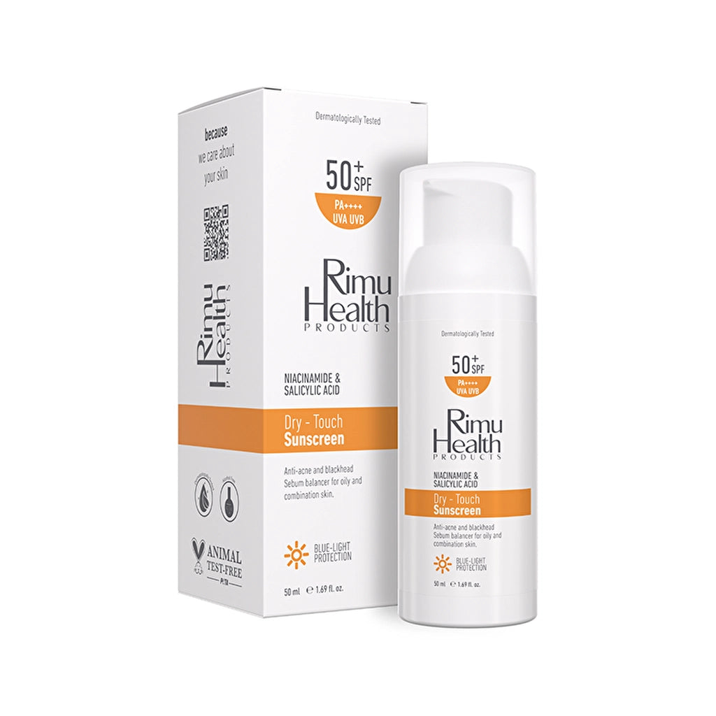Rimu Health Anti-Blackhead and Acne Sunscreen for Oily &amp; Combination Skin 50 ml (Niacinamide - Salicylic Acid)