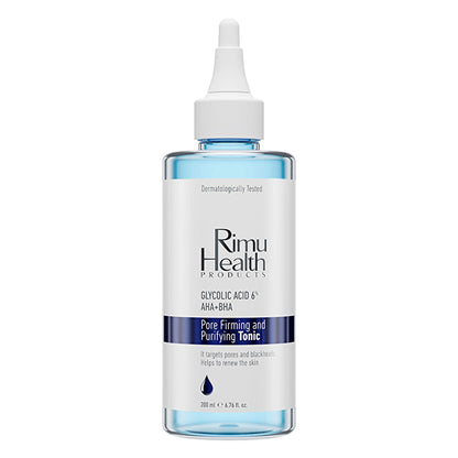 Rimu Health Pore Firming and Purifying Tonic 200 ml (Glycolic Acid 6% AHA BHA)