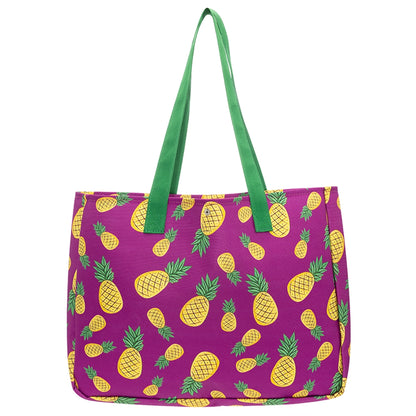 Eklips Pineapple Beach Bag with Pockets
