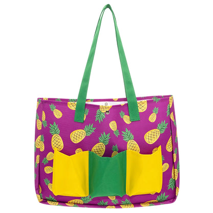 Eklips Pineapple Beach Bag with Pockets