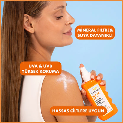 Maruderm SPF 50+ Mineral Spray Sunscreen for Sensitive Skin 200 ml