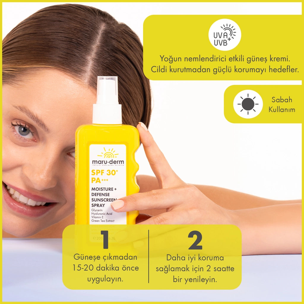 Maruderm SPF 30+ Moisturizing and Protective Spray Sunscreen 200 ml