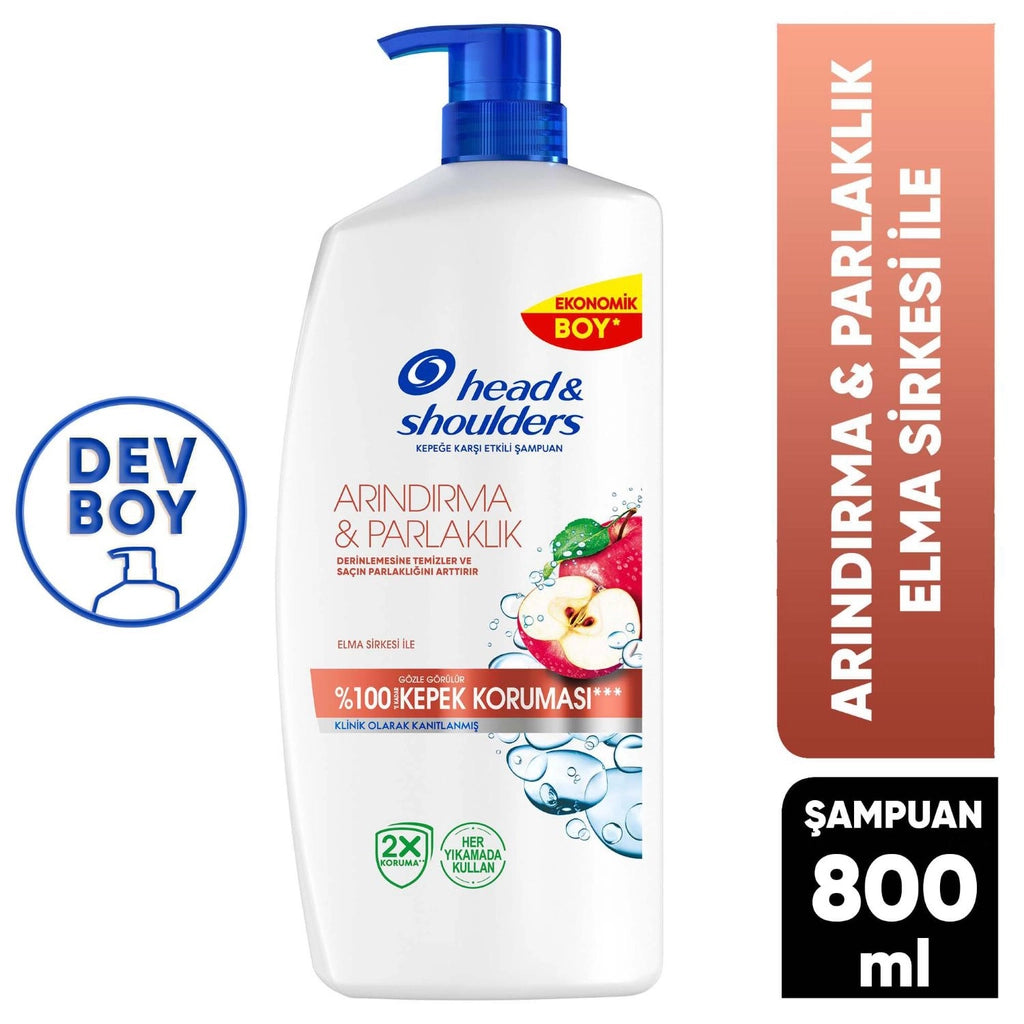 Head &amp; Shoulders Purification and Shine Apple Cider Vinegar Shampoo 800 ml