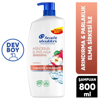 Head &amp; Shoulders Purification and Shine Apple Cider Vinegar Shampoo 800 ml