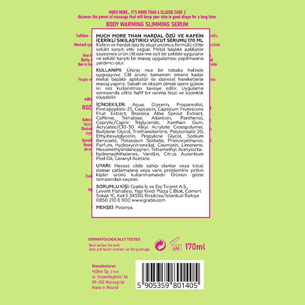 Much More Than Firming Body Serum with Mustard Extract and Caffeine 170 ml