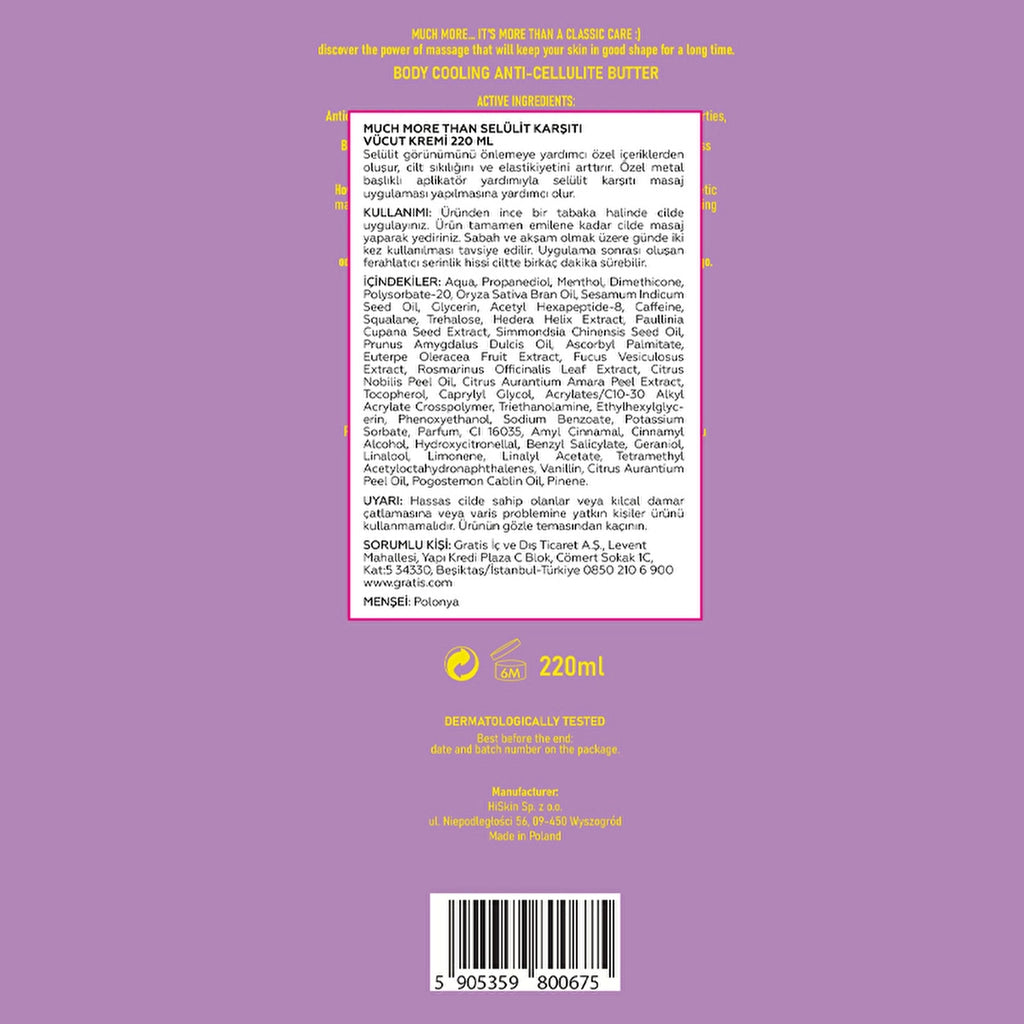 Much More Than Anti-Cellulite Body Cream 220 ml