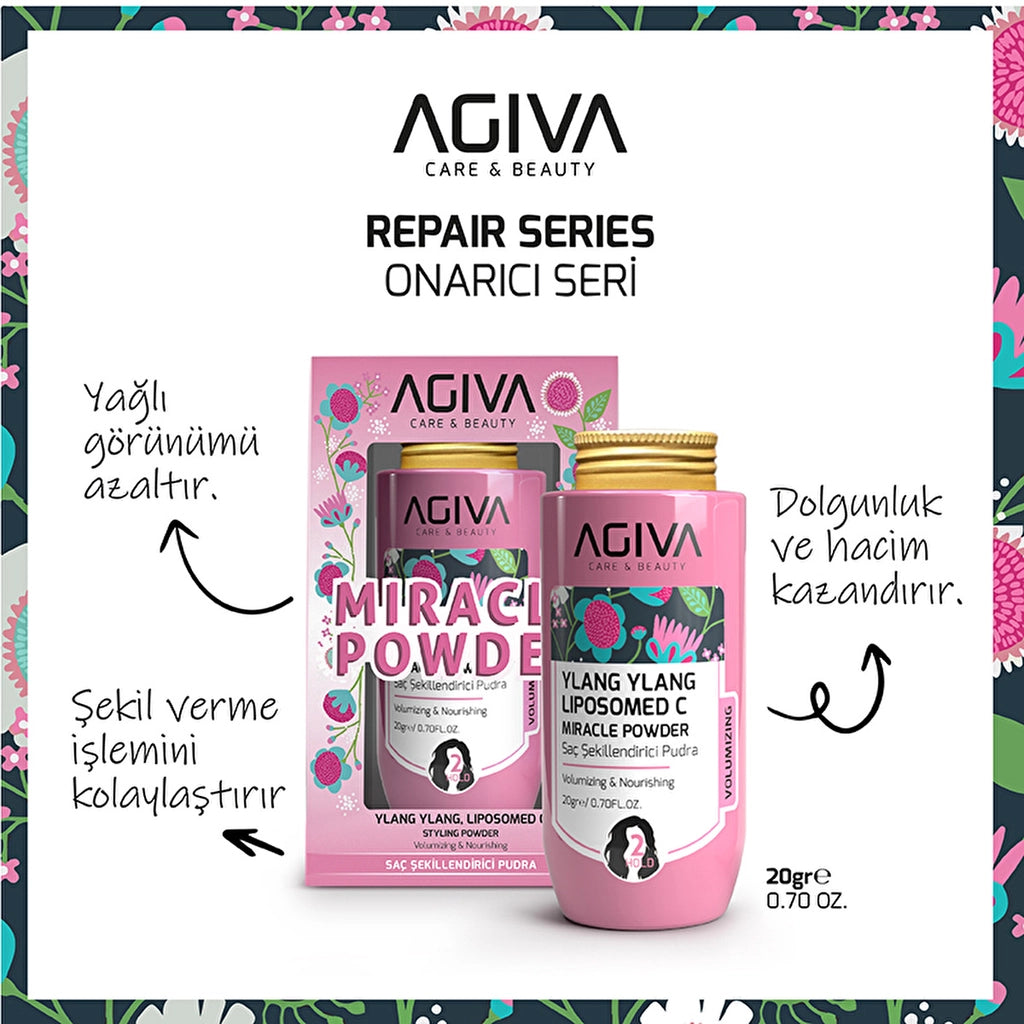 Agiva Ylang Ylang Lipozomed C Miracle Hair Powder 20 gr