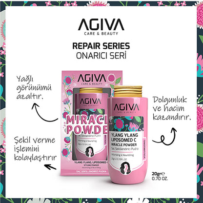 Agiva Ylang Ylang Lipozomed C Miracle Hair Powder 20 gr