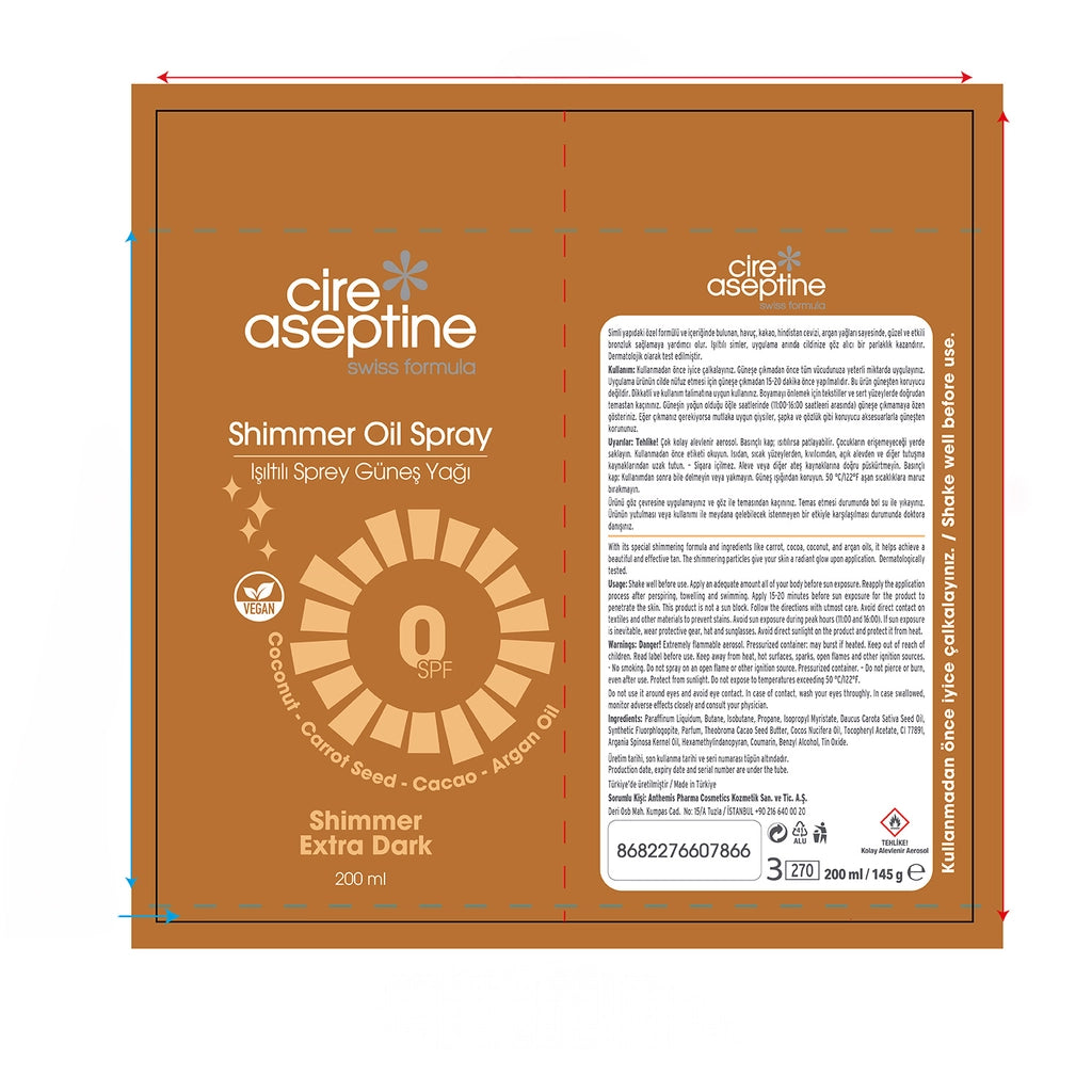 Cire Aseptine Radiant Spray Sun Oil 0 SPF 200 ml