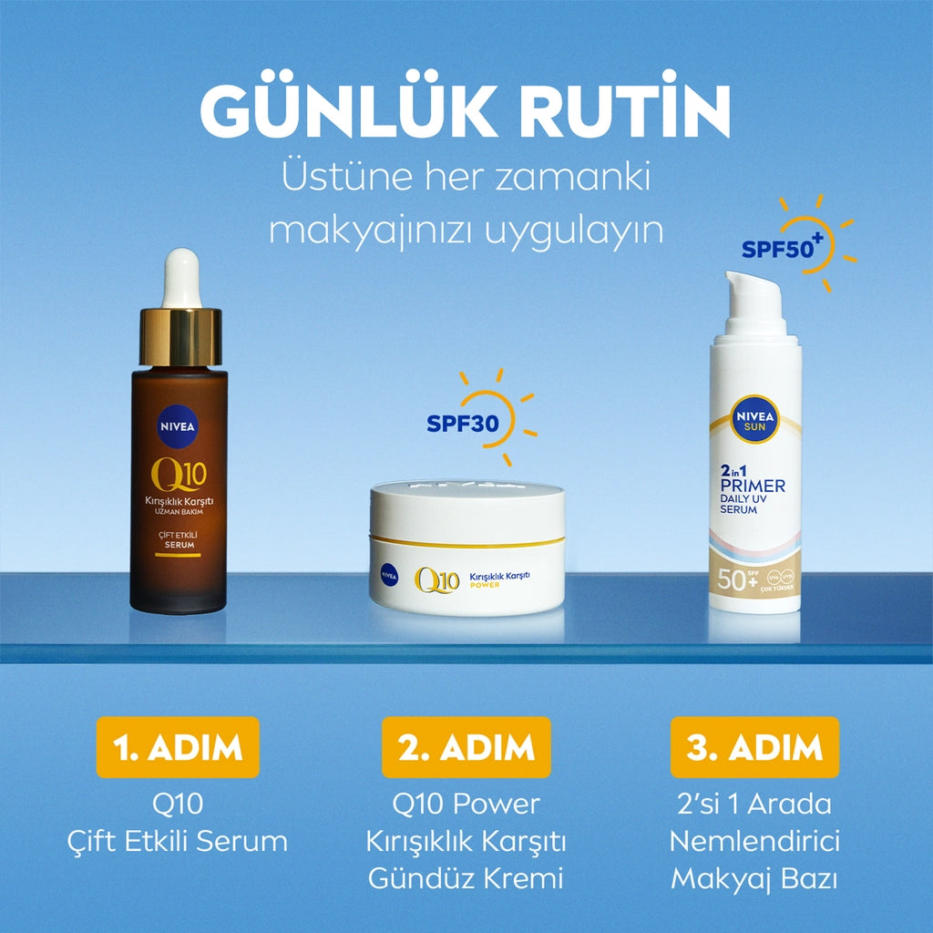 Nivea Sun SPF50 2 in 1 UV Protection &amp; Smoothness Primer Serum 30 ml