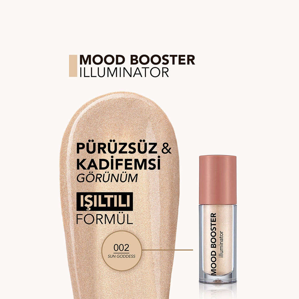 Flormar Mood Booster Natural Shimmer Liquid Illuminator 002 Sun Goddess