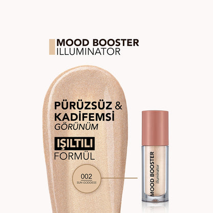 Flormar Mood Booster Natural Shimmer Liquid Illuminator 002 Sun Goddess