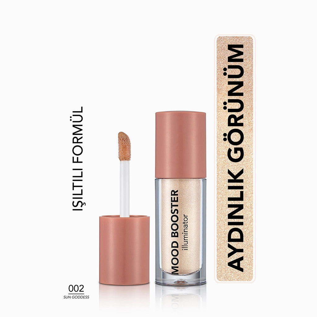 Flormar Mood Booster Natural Shimmer Liquid Illuminator 002 Sun Goddess