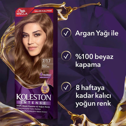 Wella Koleston Intense Hair Dye 7/17 Iced Chocolate