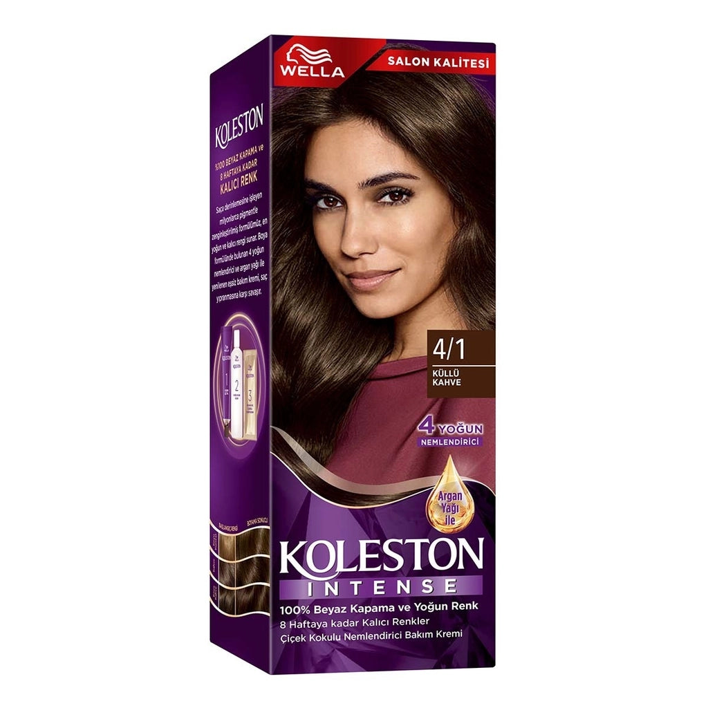 Wella Koleston Intense Hair Dye 4/1 Ashy Brown