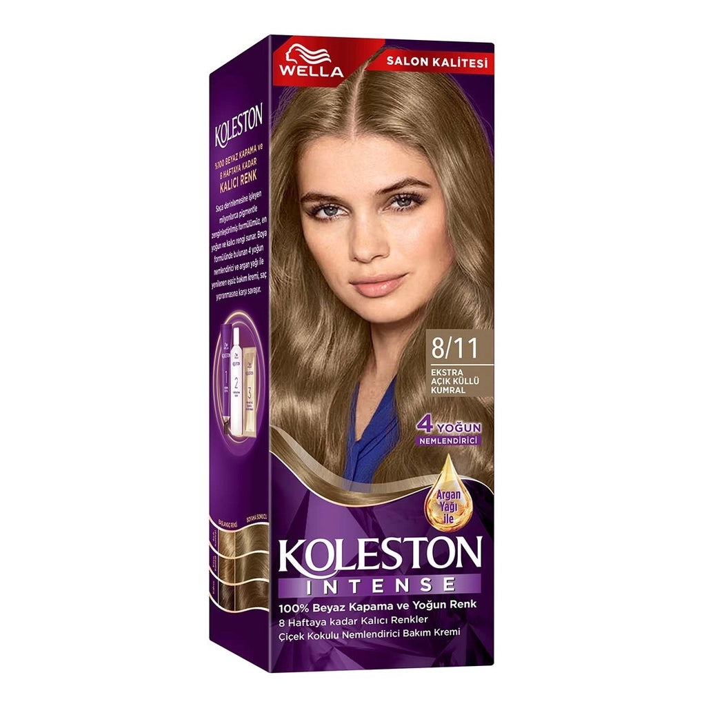 Wella Koleston Intense Hair Dye 8/11 Extra Light Ashy Auburn