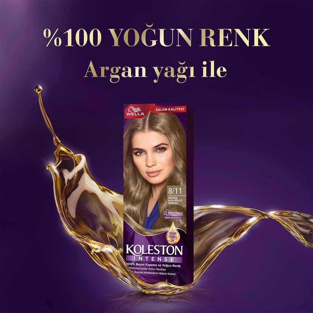 Wella Koleston Intense Hair Dye 8/11 Extra Light Ashy Auburn