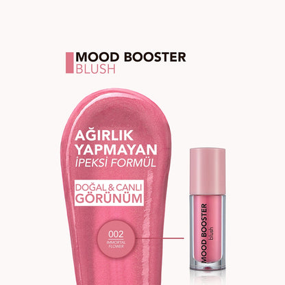 Flormar Mood Booster Intense Color Natural Shimmer Blush 002 Immortal Flower