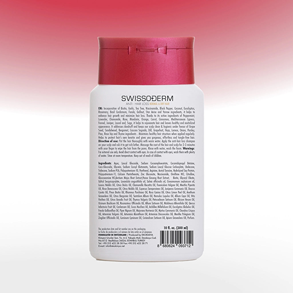 Swissoderm Anti-Hall Shampoo For Normal and Dry Hair 300 ml