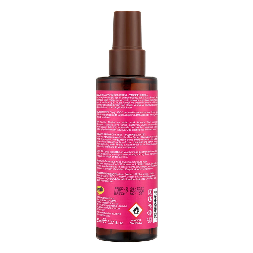 Bee Beauty Hair and Body Spray Jasmine 155 ml