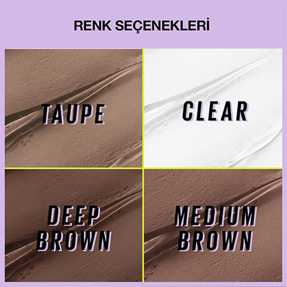 Maybelline New York Super Lock Brow Glue Eyebrow Fixative Mascara Taupe