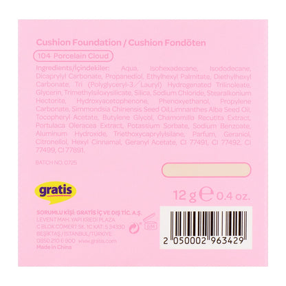 Beaulis Fun Cloudy Cushion Foundation 104 Porcelain Cloud
