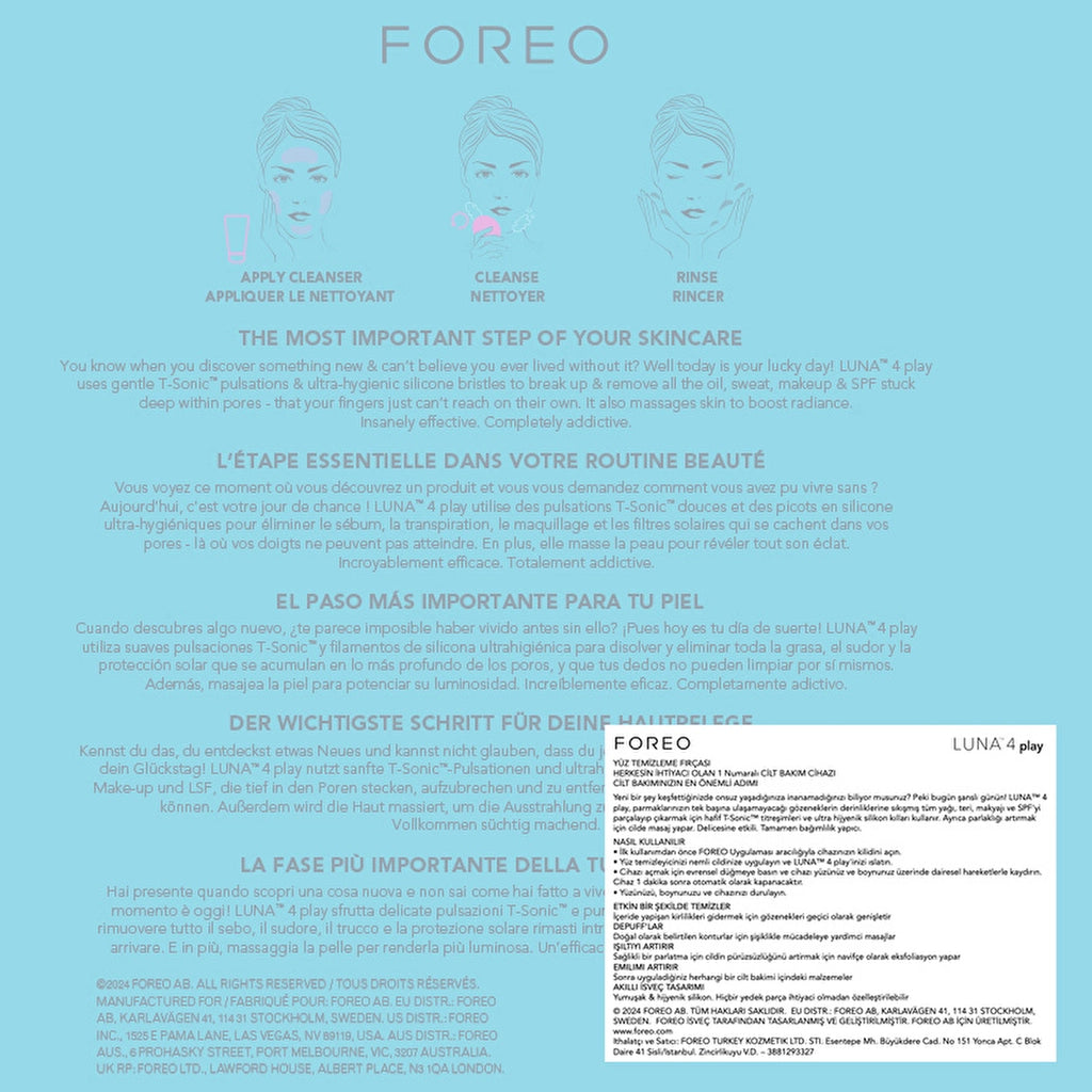 Foreo Luna 4 Play Mint For You! Facial Cleansing Device