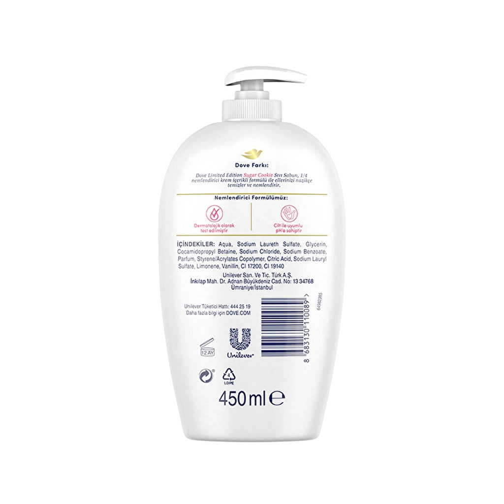 Dove Sugar Cookie Liquid Soap 450 ml