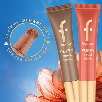 Flormar Puffy Liquid Blush Liquid Blush 002 Peachy Glow