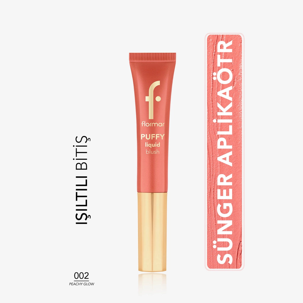 Flormar Puffy Liquid Blush Liquid Blush 002 Peachy Glow