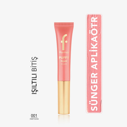 Flormar Puffy Liquid Blush Liquid Blush 002 Peachy Glow