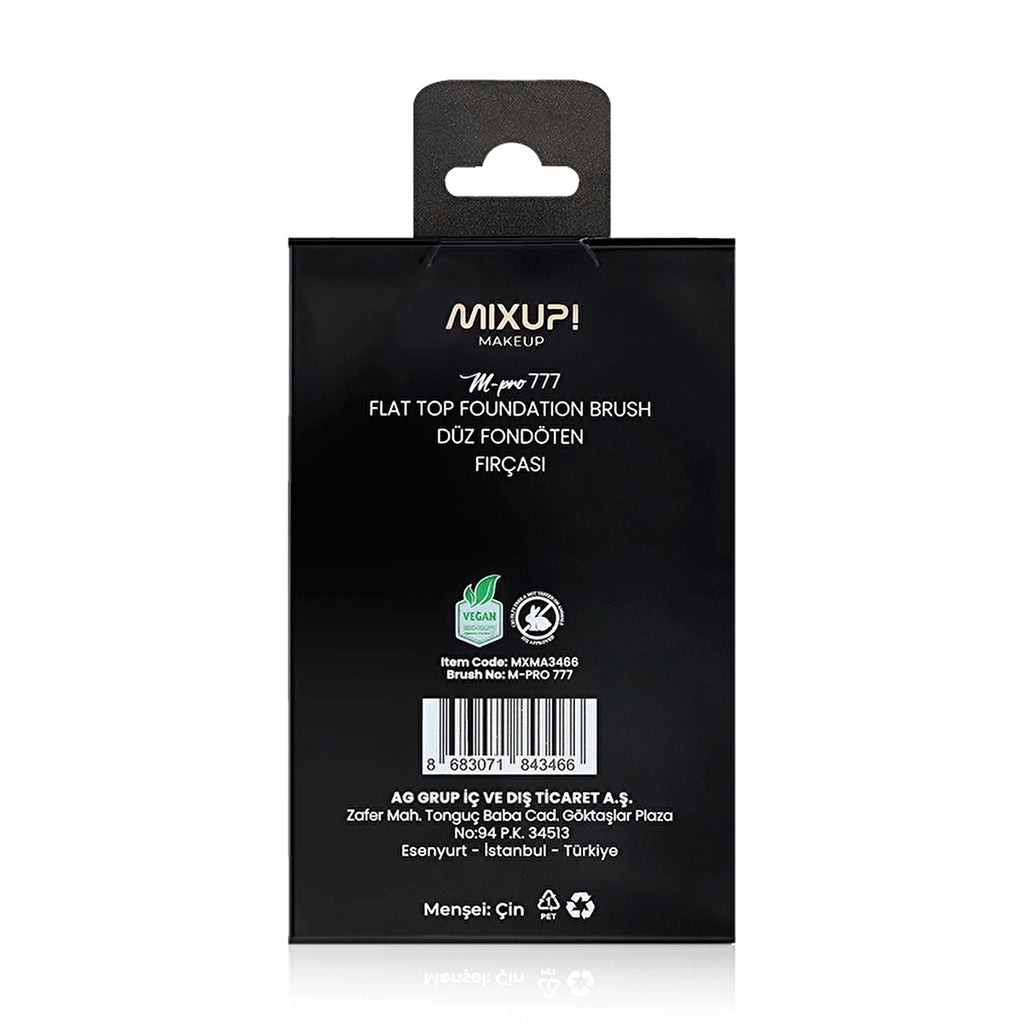 Mixup! M-Pro 777 Short Handle Flat Foundation Brush
