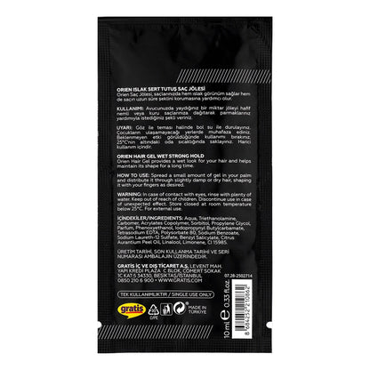 Orien Wet Hard Hold Hair Gel 10 ml