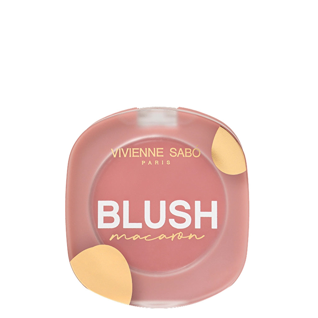 Vivienne Sabo Macaron Matte Blush Blush 04 Natural Pink - Silky Texture &amp; Natural Matte Finish