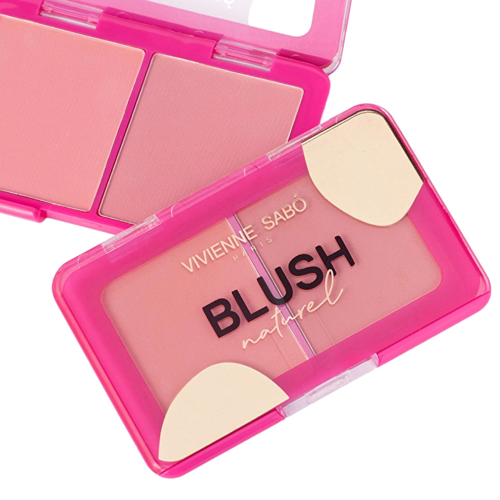 Vivienne Sabo Blush Palette Natural Blush 03 Peach - Silky Texture &amp; Natural Radiant Finish