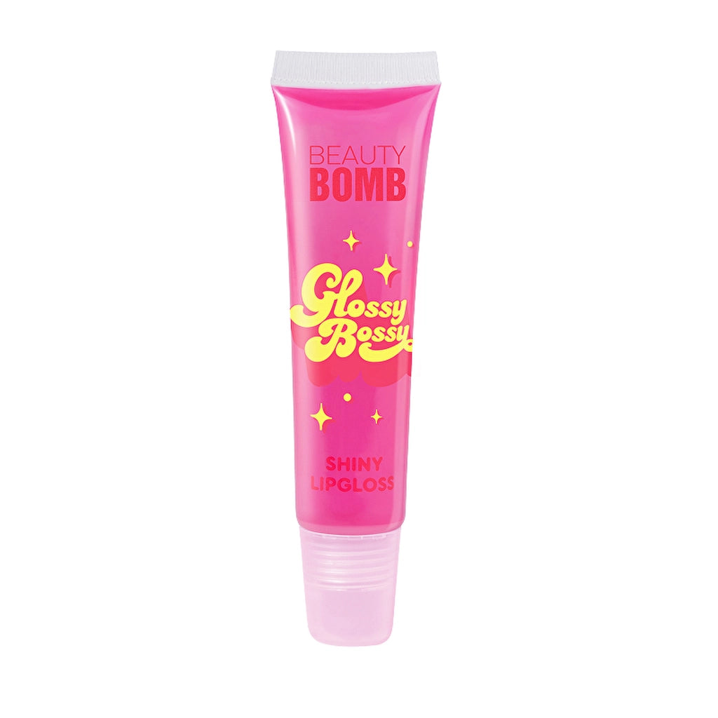 Beauty Bomb Glossy Bossy Lip Gloss 04 Hey Babe - High-Shine with Sweet Scent